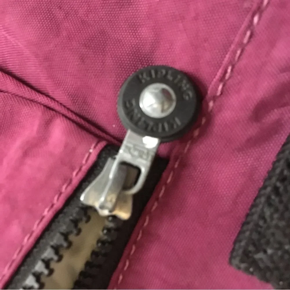 Kipling medium Purple Crossbody zipper bag multi pockets compartment GUC